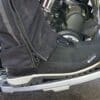 Side vide of REV'IT Pioneer GTX Boot on motorcycle floorboard