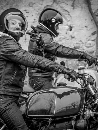 Two French motorcyclists enjoying their beauty machines. Media sourced from RedBull.