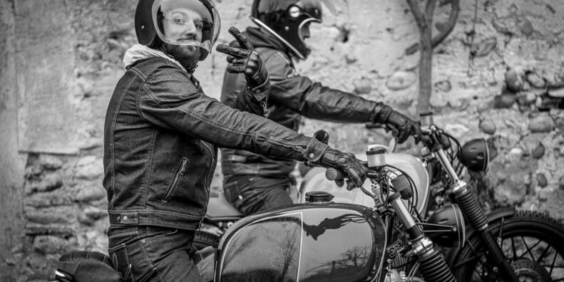 Two French motorcyclists enjoying their beauty machines. Media sourced from RedBull.