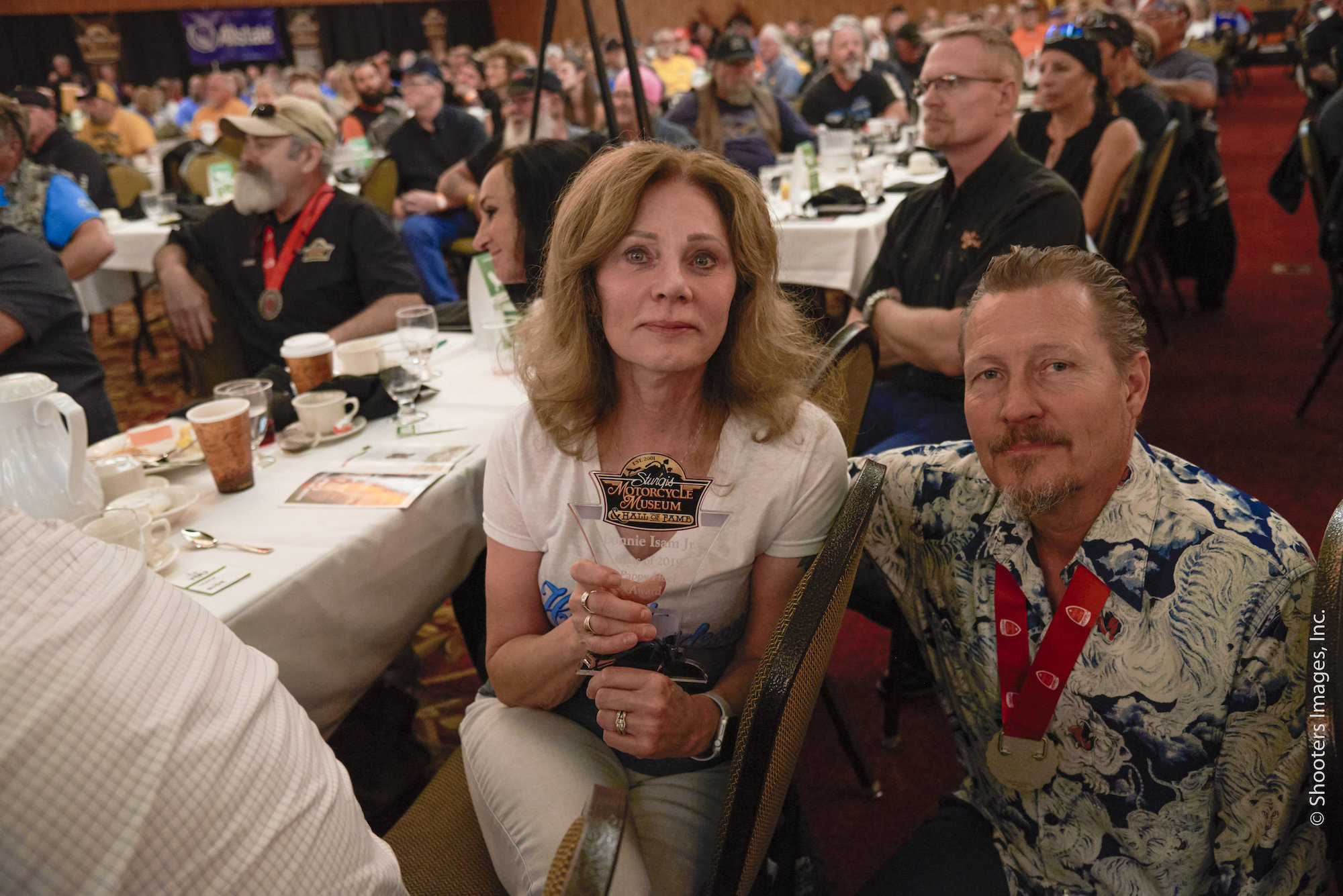 attendees of the Induction ceremony for new members at the Sturgis Motorcycle Museum Hall of Fame. Media sourced from the Sturgis Motorcycle Museum.