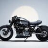 'JBBS,' the custom Bonneville cafe racer courtesy of Tamarit Motorcycles. Media sourced from Tamarit Motorcycles.