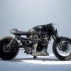 'JBBS,' the custom Bonneville cafe racer courtesy of Tamarit Motorcycles. Media sourced from Tamarit Motorcycles.