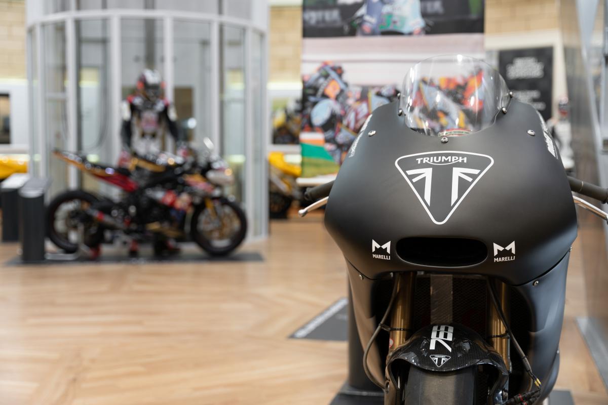 A view of "The Legendary Daytona Motorcycle," the British Motor Museum's first-ever dedicated motorcycle exhibit. Media sourced from Visordown. 
