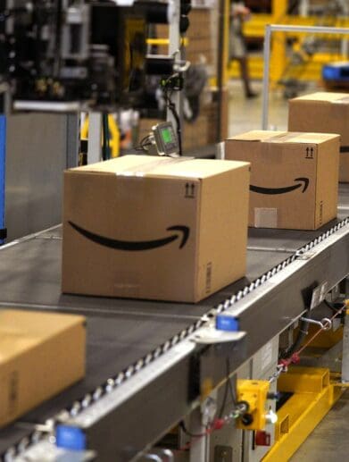 Amazon boxes being deployed to their respective new owners. Media sourced from Vox.