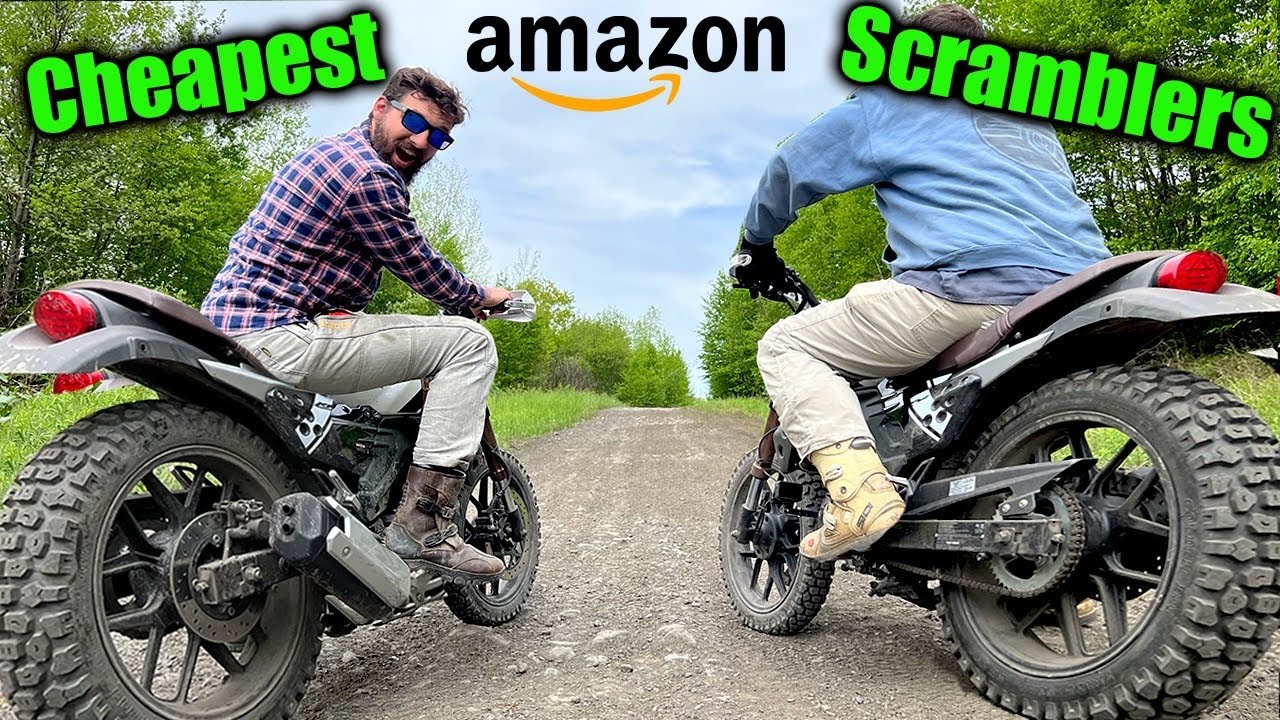 A view of YouTube Bikes and Beards trying out motorcycles purchased from a third party on Amazon. Media sourced from Youtube. 