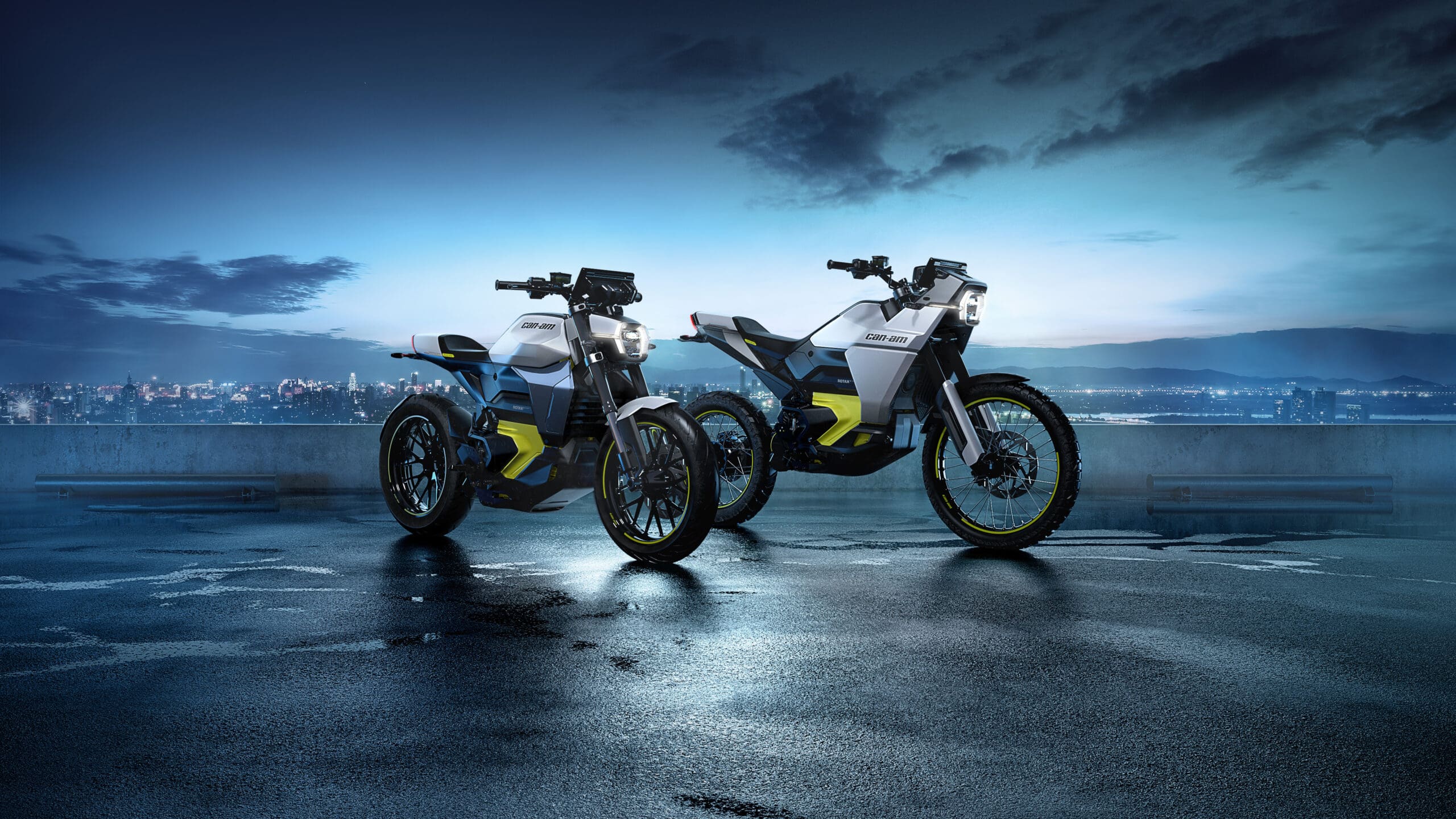Can-Am's all-new electric offerings to the motorcycle community; the Can-Am Origins and the Pulse. Media sourced from Can-Am.