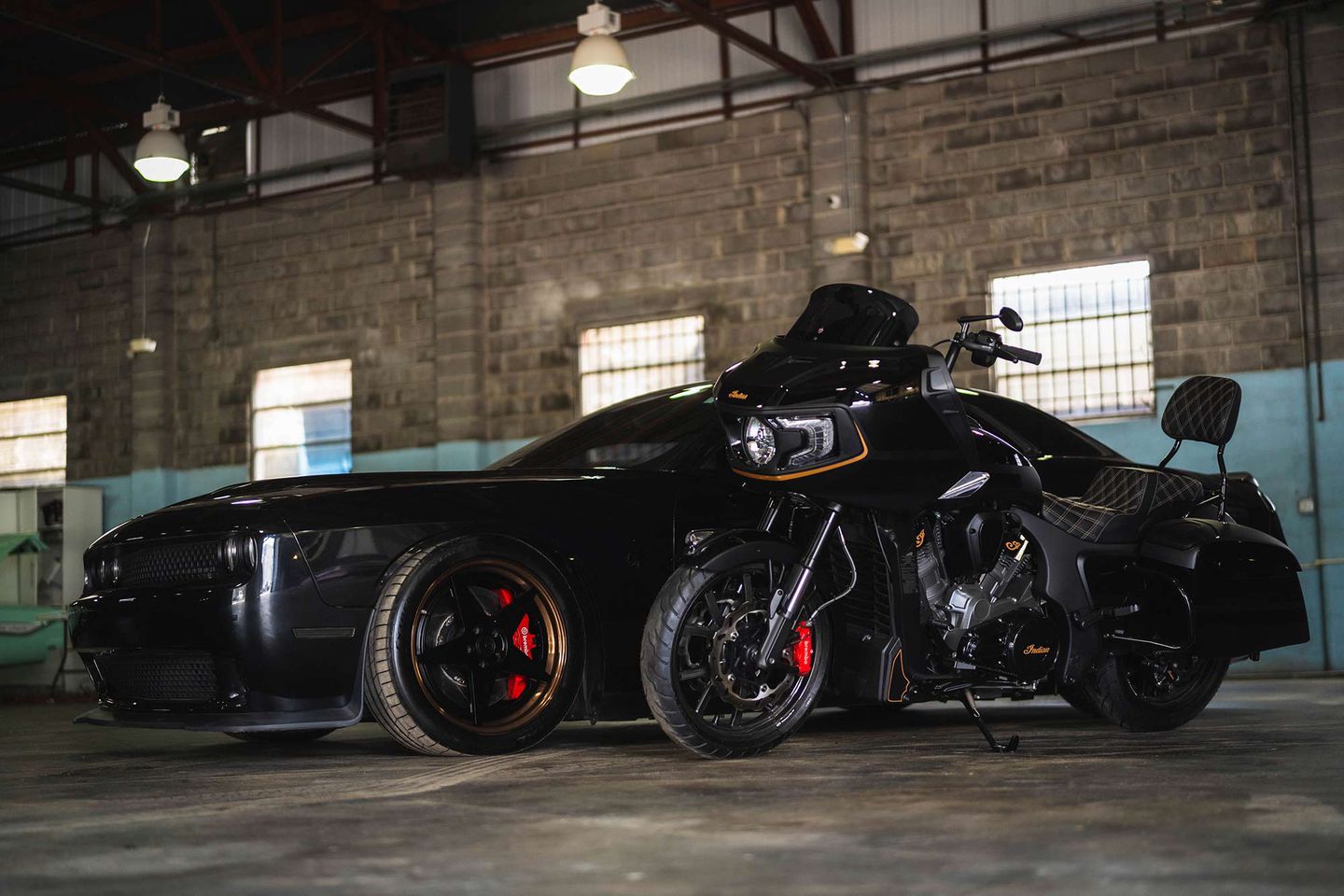 A custom Indian Challenger from the brains of Carey Hart and Big B. Built for verbiage aficionado, Killer Mike. Media sourced from CycleWorld.