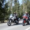 Ducatisti riding their Multistradae. Media sourced from the relevant press release from Ducati.