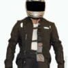 Alpinestars Halo Drystar Jacket open while wearing Helite Turtle 2 Airbag vest