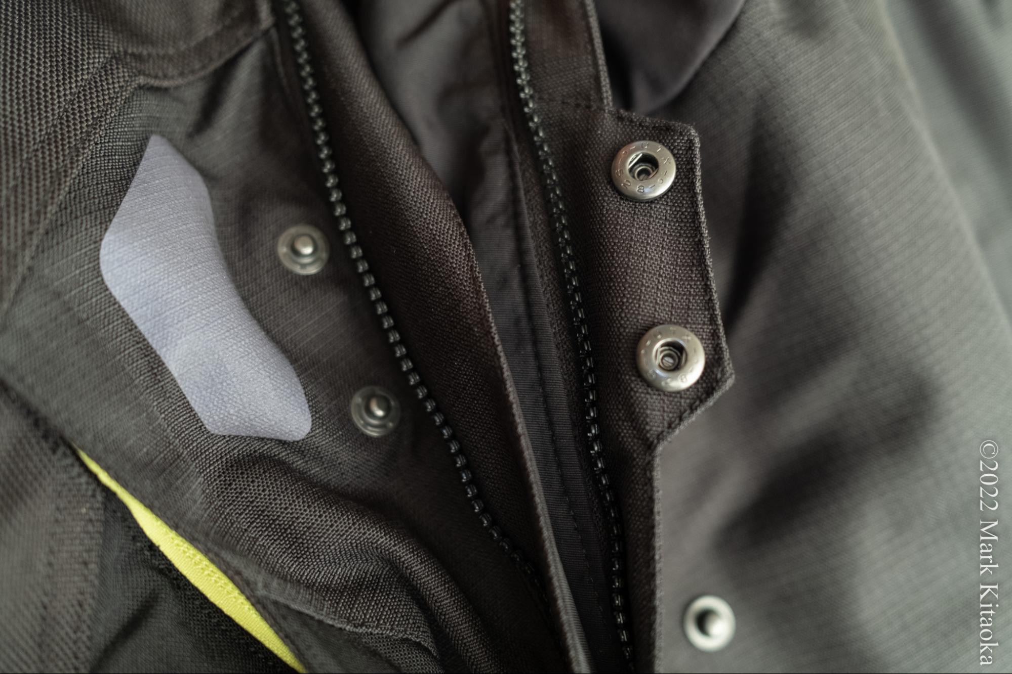 Upper main zipper closure snaps for Alpinestars Halo Drystar Jacket
