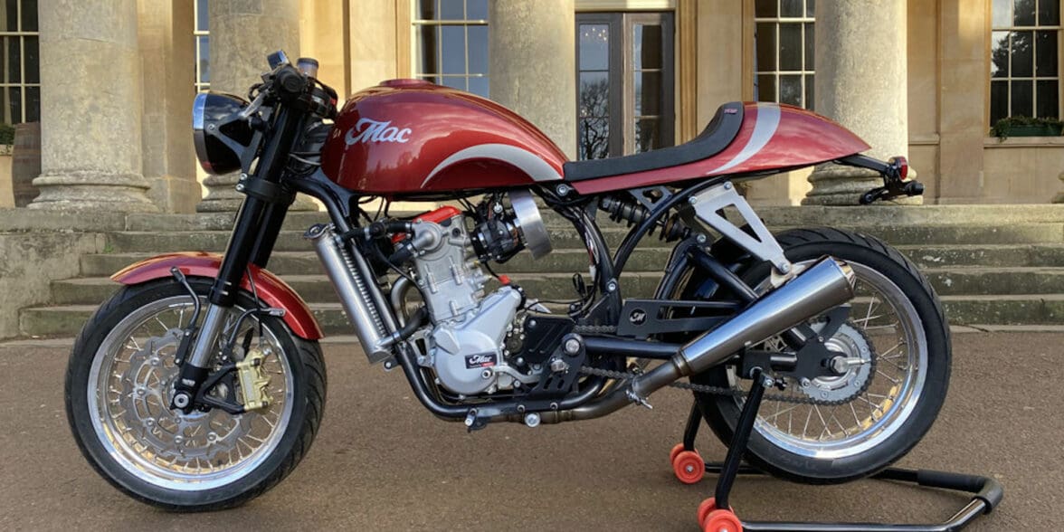 Meet 'the Ruby,' a special take on a neo-retro cafe racer. Media sourced from Mac Motorcycles.