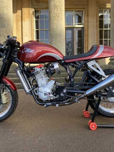 Meet 'the Ruby,' a special take on a neo-retro cafe racer. Media sourced from Mac Motorcycles.