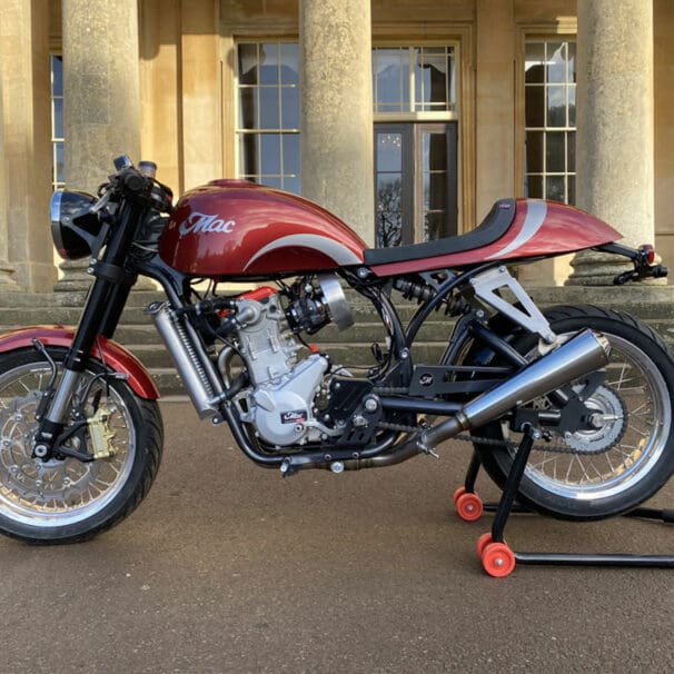 Meet 'the Ruby,' a special take on a neo-retro cafe racer. Media sourced from Mac Motorcycles.