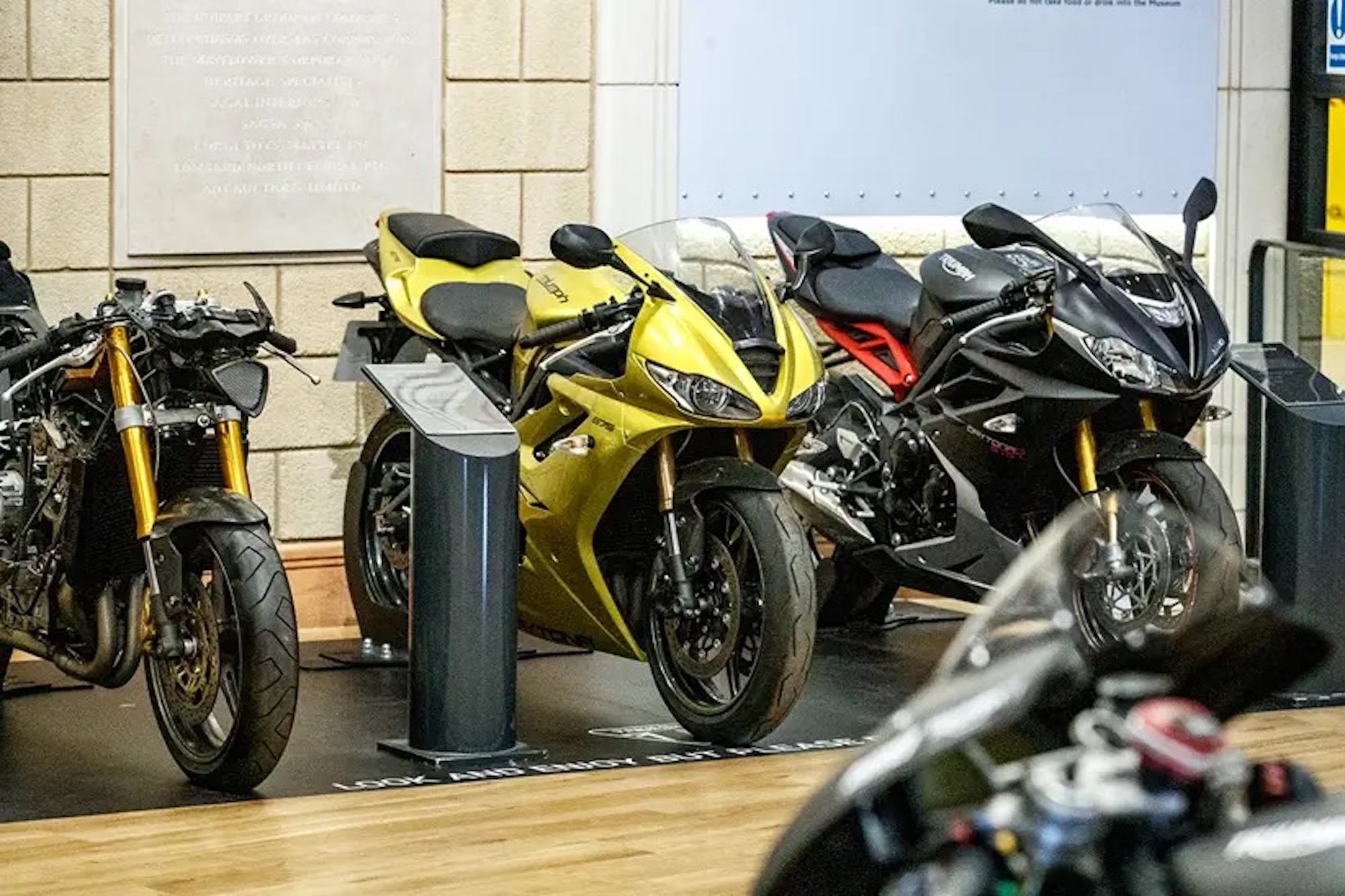 A view of "The Legendary Daytona Motorcycle," the British Motor Museum's first-ever dedicated motorcycle exhibit. Media sourced from MCN.