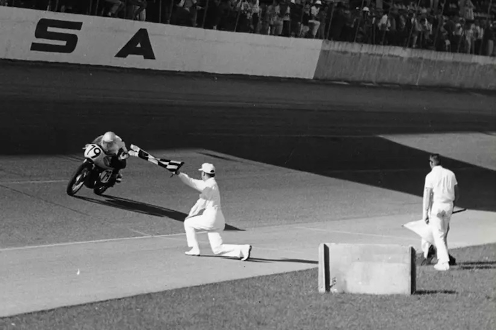 The Daytona 675 making history, as a relevant part of the British Motor Museum's new exhibit featuring the bike of the same name. Media sourced from MCN.