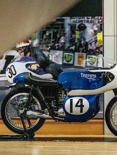 A view of "The Legendary Daytona Motorcycle," the British Motor Museum's first-ever dedicated motorcycle exhibit. Media sourced from MCN.