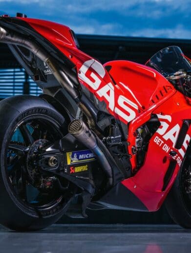 A view of MotoGP's newest team for 2023. Media sourced from MotoGP.