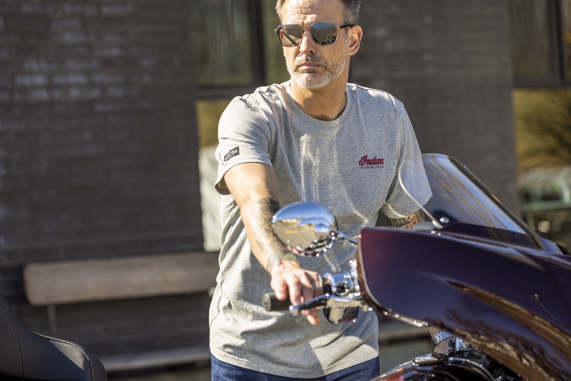 A view of the units available in Indian's Milestones Collection of casual wear. Media sourced from Indian Motorcycles' website.