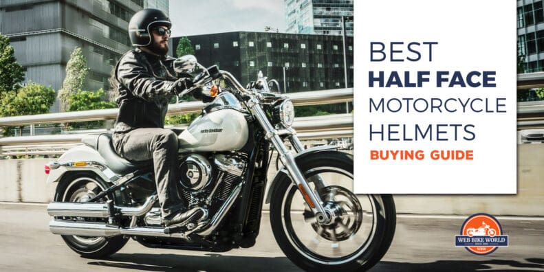 best half motorcycle helmets