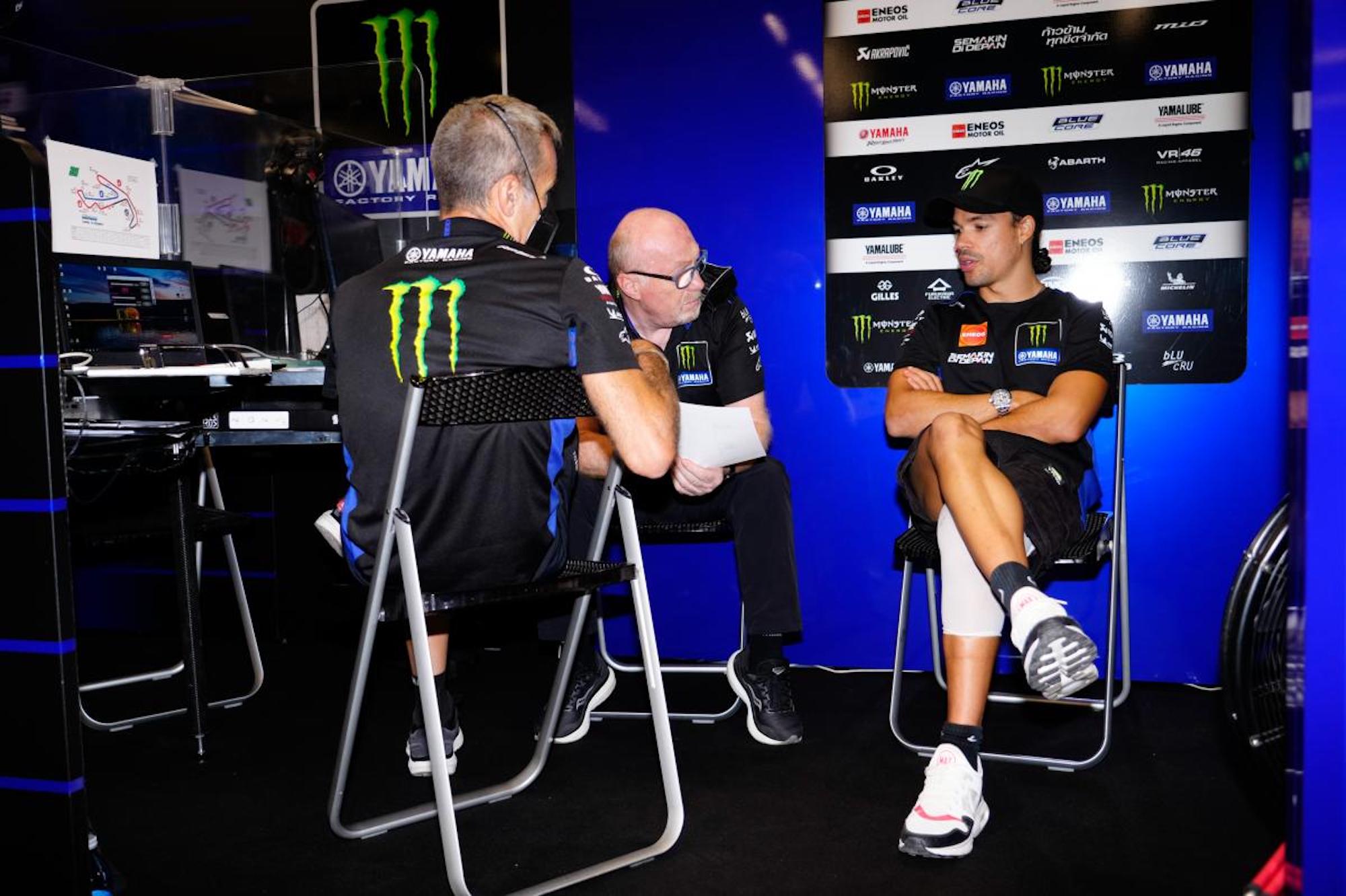 The Monster Energy Yamaha Racing Team. Media sourced from MotoGP.