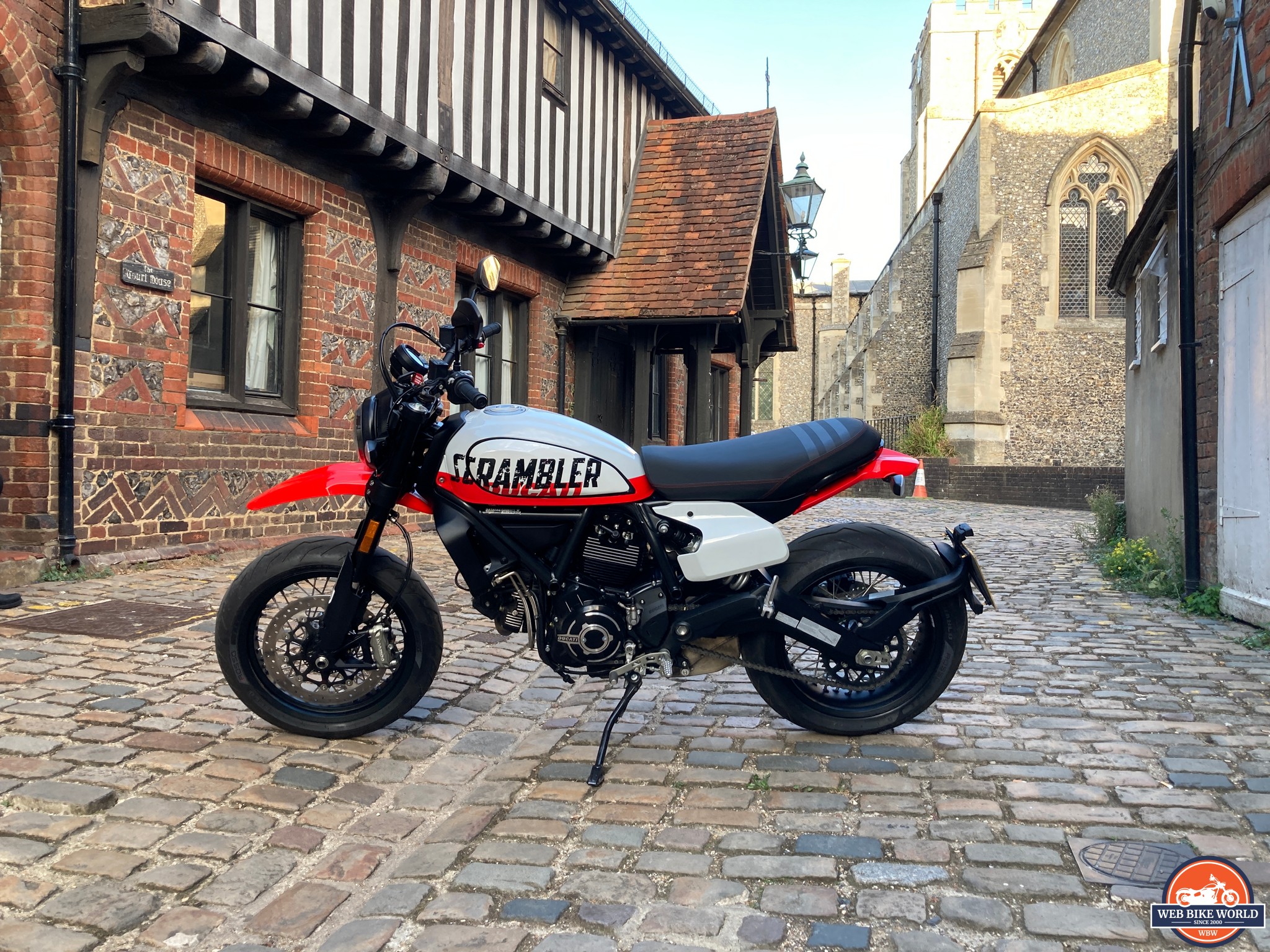 2022 Ducati Scrambler Urban Motard on paved roads