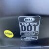 Bell Star DLX MIPS helmet Dot and Snell certifications sticker