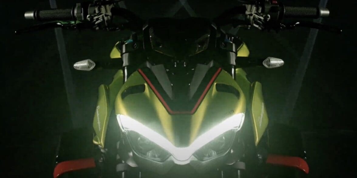 A view of Ducati's Streetfighter V4, created in collaboration with Lamborghini. Media sourced from Ducati's Youtube platform.