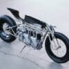 'The Velocette,' a custom build from the mastermind of Hazan Motorworks. Media sourced from Bike EXIF.