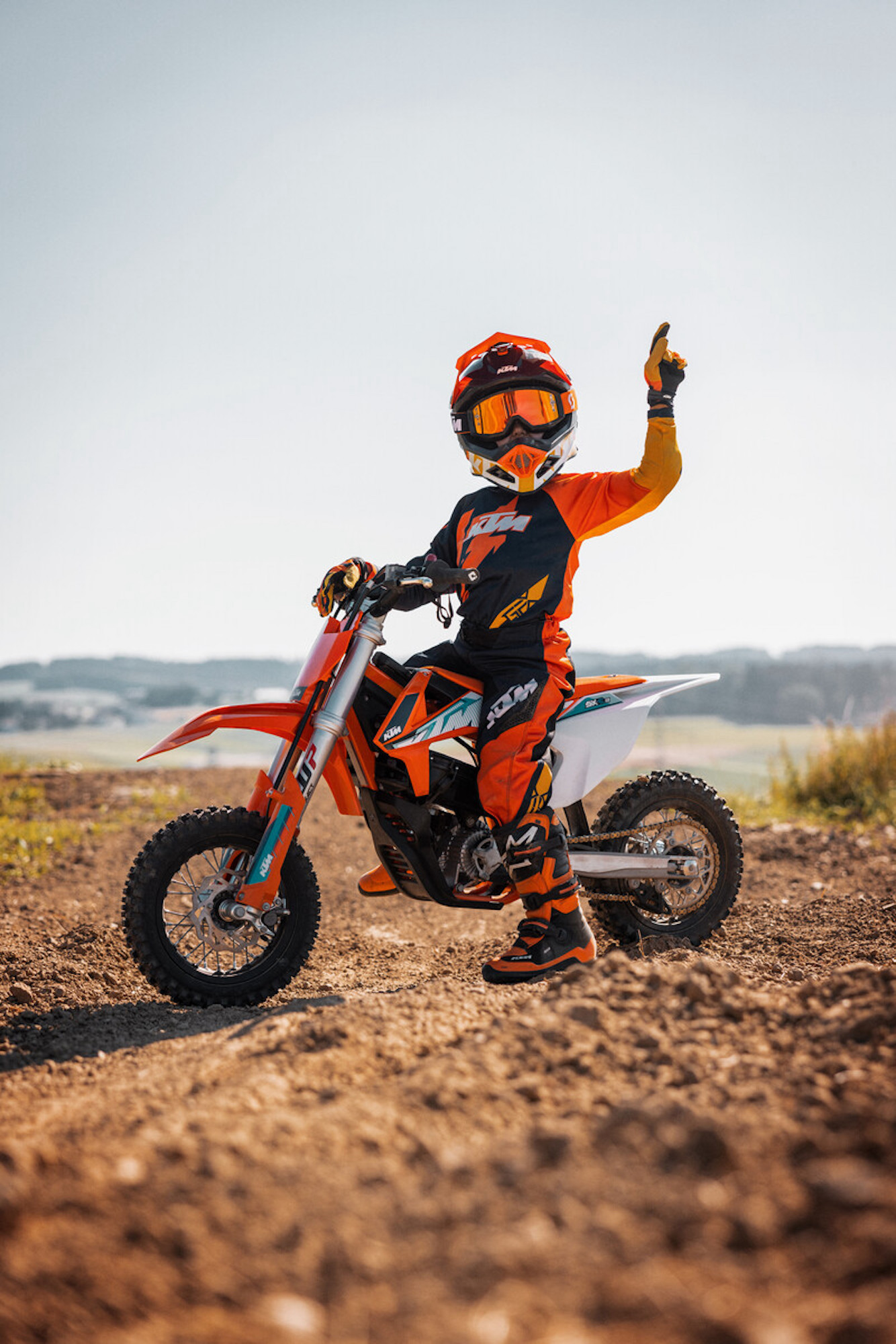 The KTM SX-E 3 motocross minibike. Media sourced from KTM.