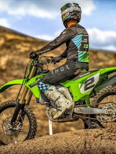 Kawasaki's enduro machines, which are available for a test ride at the Kawasaki Enduro Demo Ride Days in Worcestershire. Media sourced from Kawasaki EU.