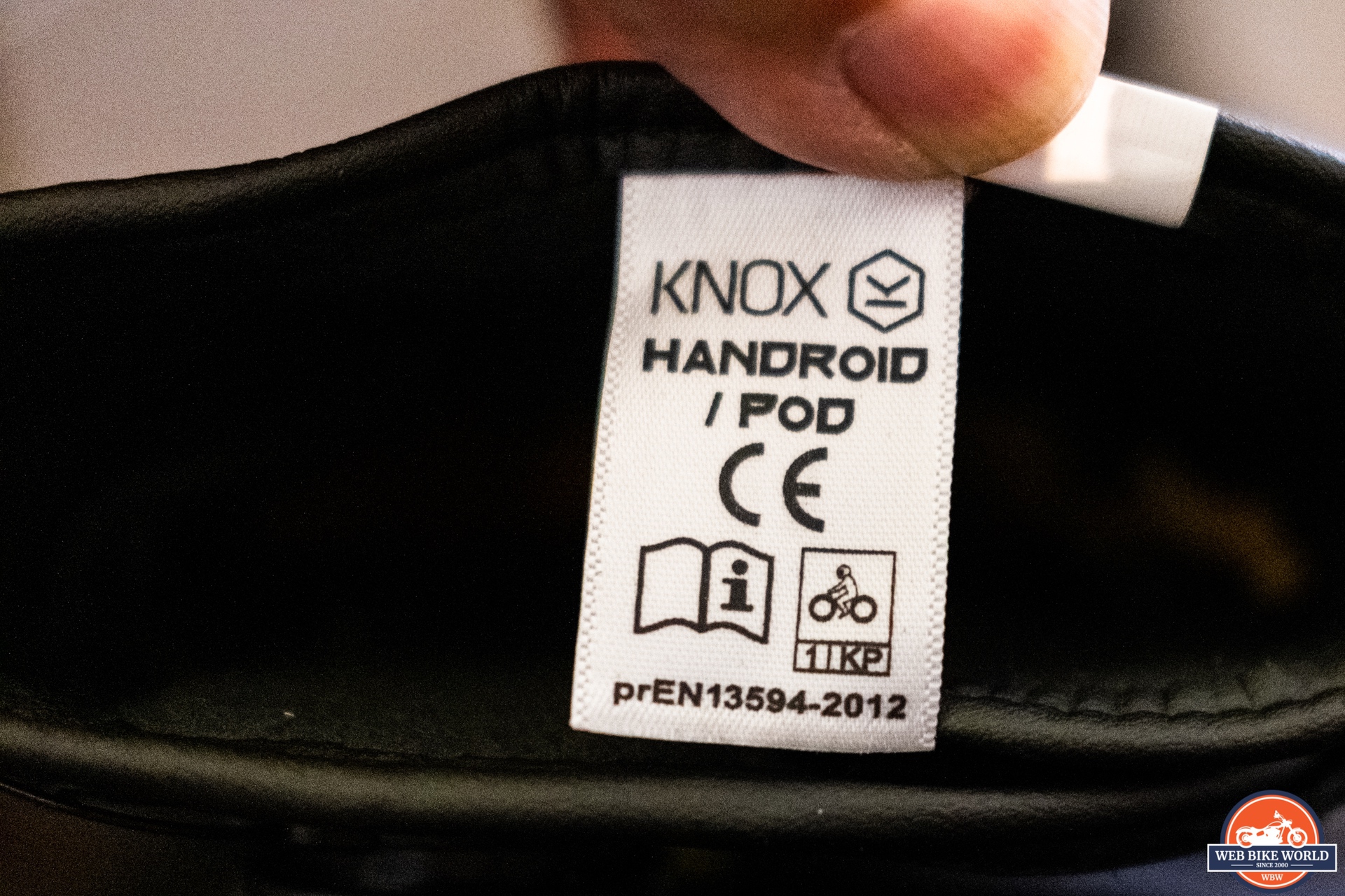 CE label approval for Knox Handroid Pod Mark IV Gloves