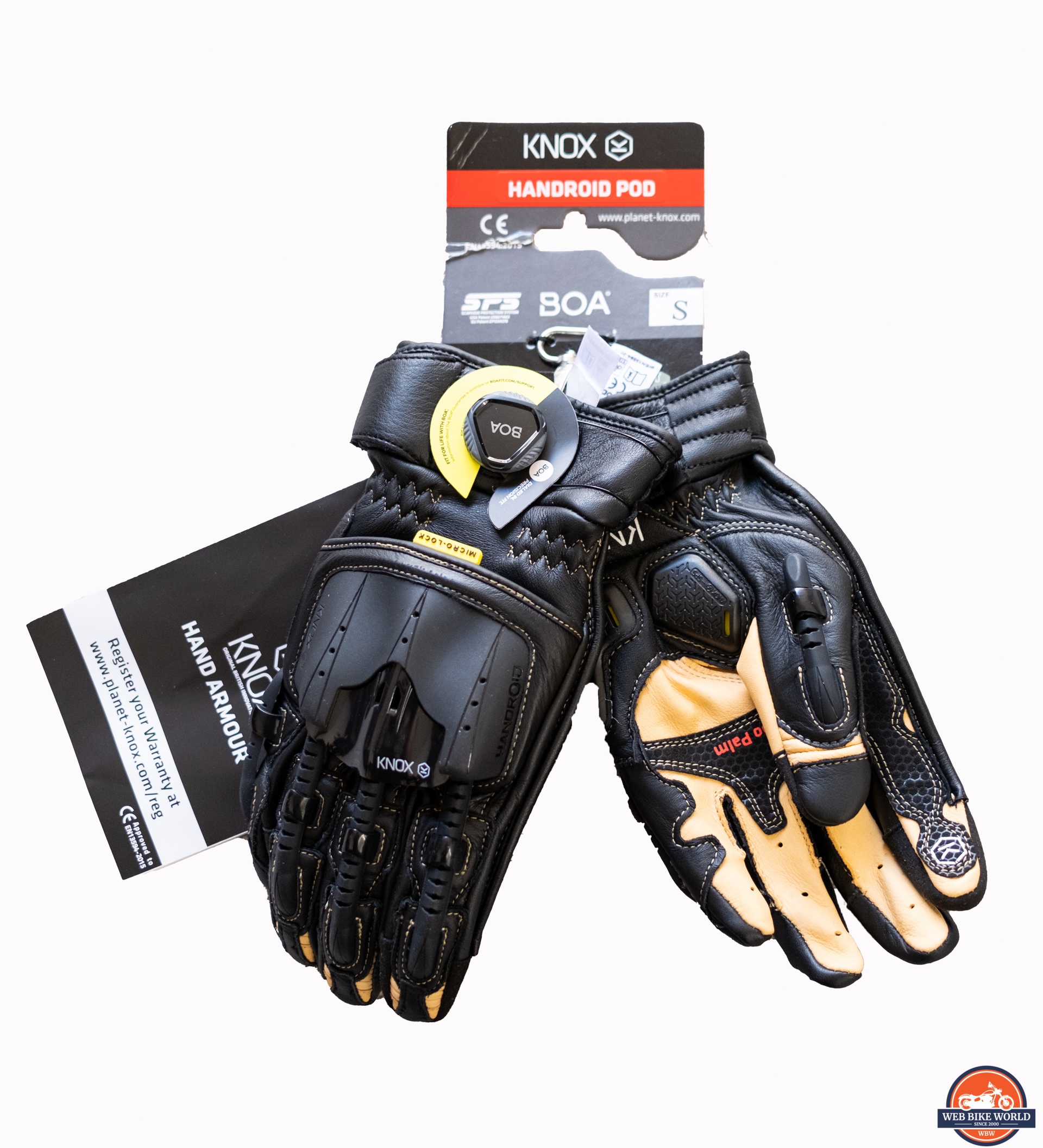 Knox Handroid Pod Mark IV Gloves with packaging