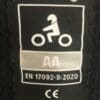 CE safety tag on the shirt