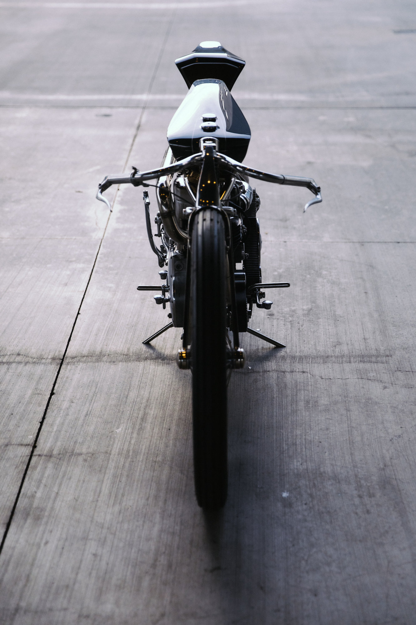 'The Velocette,' a custom build from the mastermind of Hazan Motorworks. Media sourced from Bike EXIF.