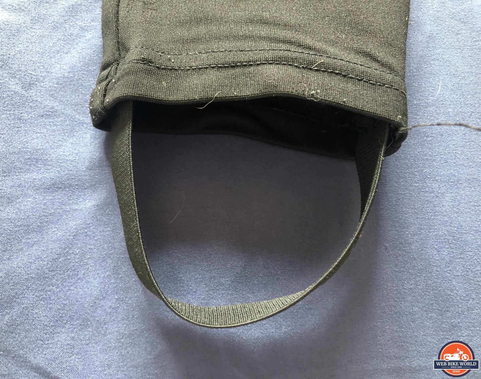 Closeup of foot stirrups on Oxford AA leggings