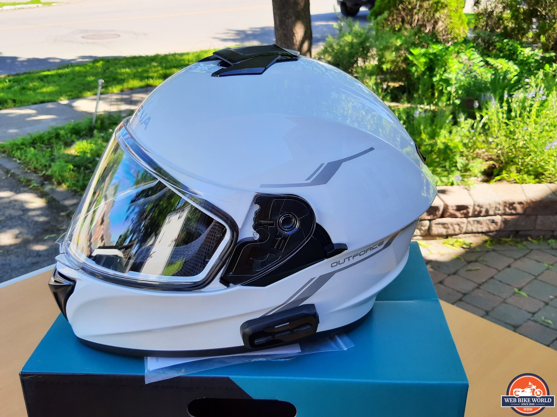 Side view of Sena OutForce Smart Helmet