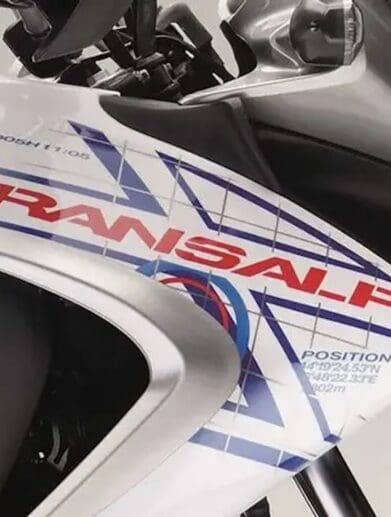 A side fairing view of the Honda Transalp. Media sourced from Top Speed.
