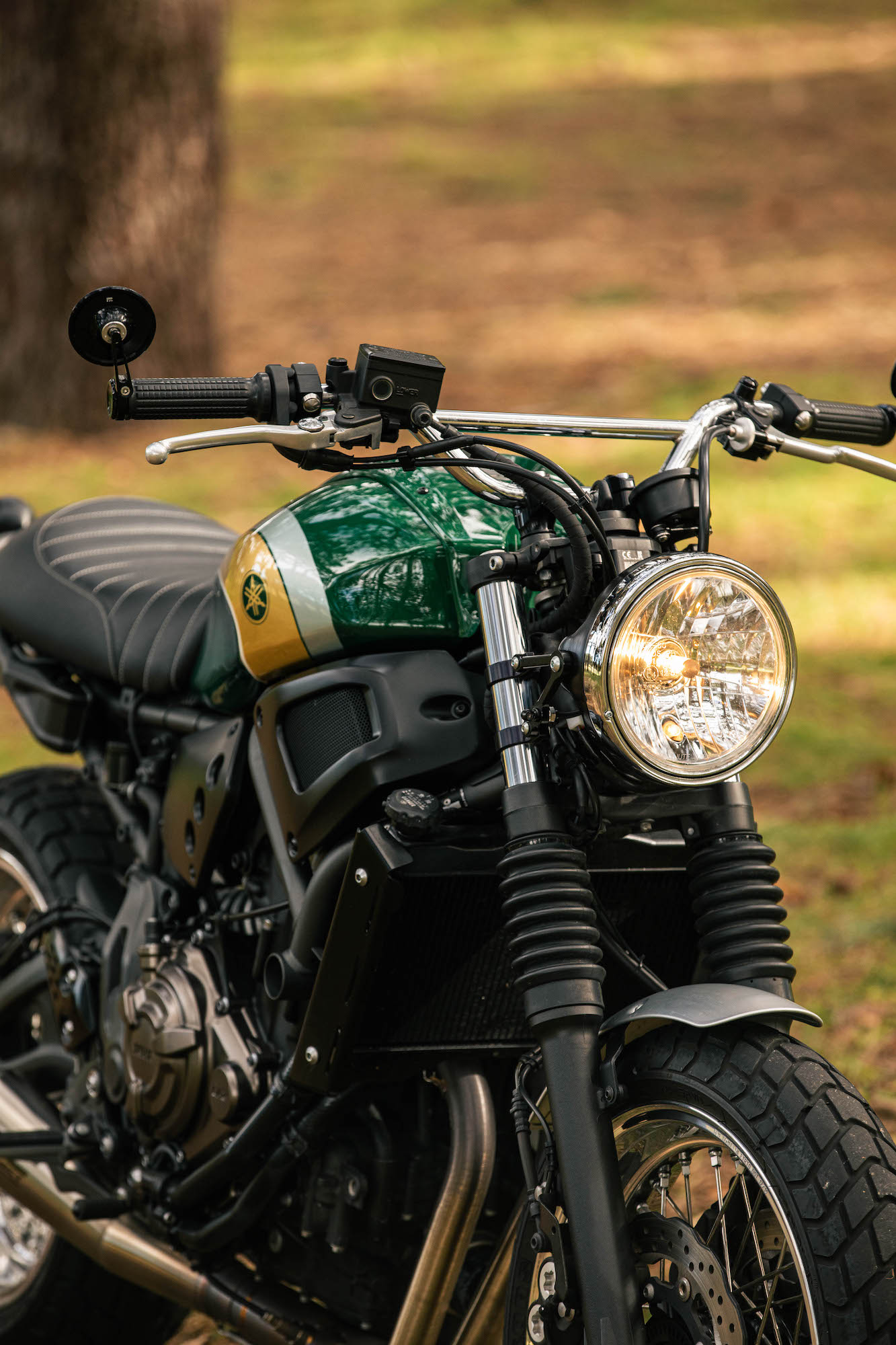 'The Forager,' A Classic XSR700 from the Shop of Deus Ex Machina.  Media sourced from Deus Ex Machina.