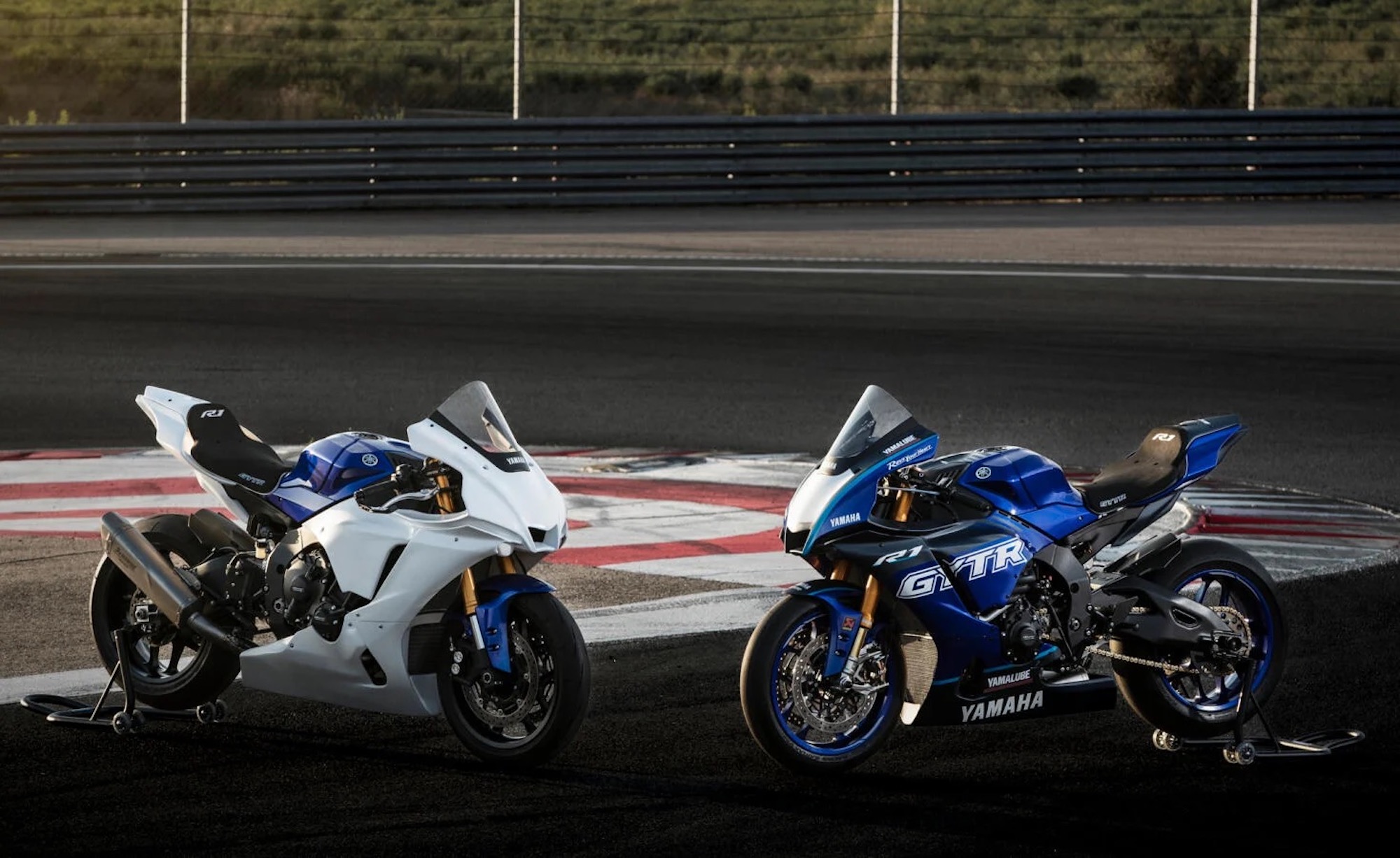 Yamaha's new machine: A track-only YZF-R1 GYTR and GYTRPro. Media sourced from MCN.