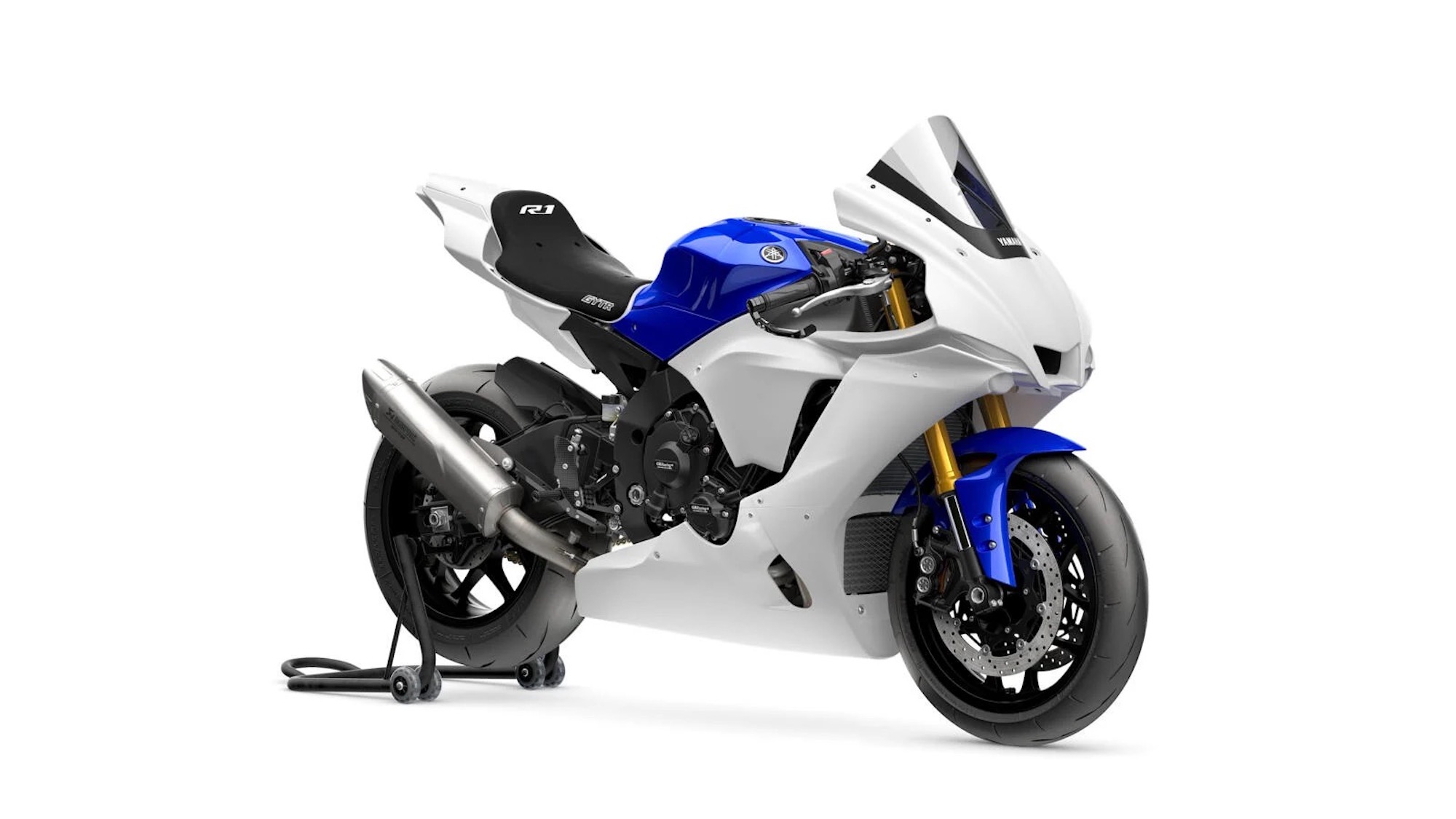 Yamaha's new machine: A track-only YZF-R1 GYTR and GYTRPro. Media sourced from MCN.