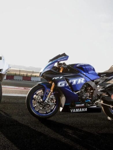 Yamaha's new machine: A track-only YZF-R1 GYTR and GYTRPro. Media sourced from MCN.