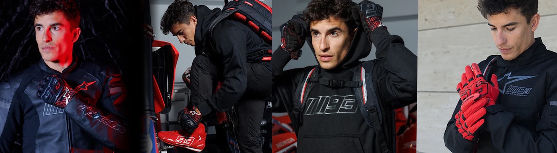 The 2023 M93 Alpinestars X Marquez jacket. Media sourced from Alpinestars.