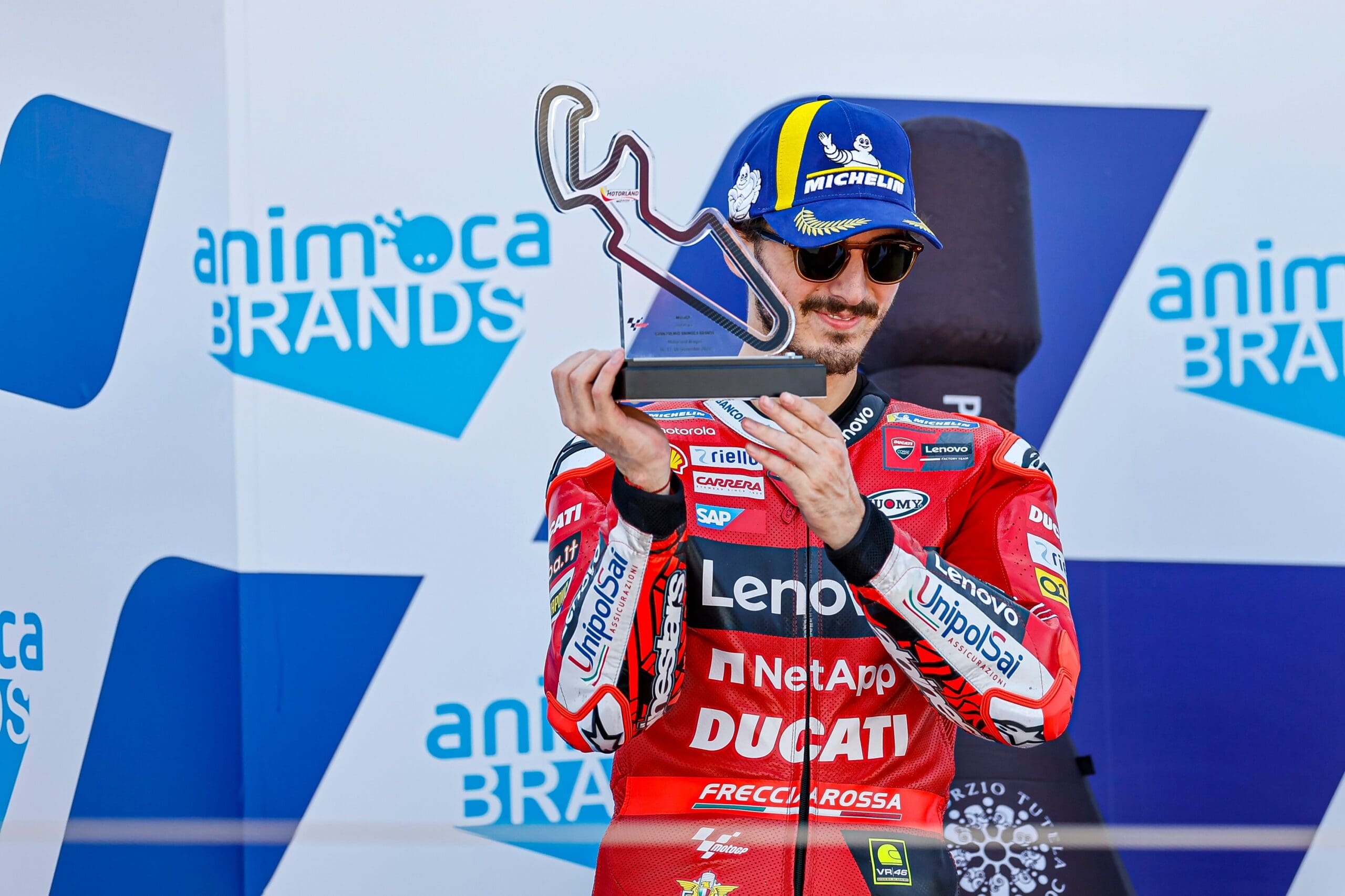 Ducati wins third consecutive Constructor's Championship with five races to go. Media sourced from the relevant Ducati press release.