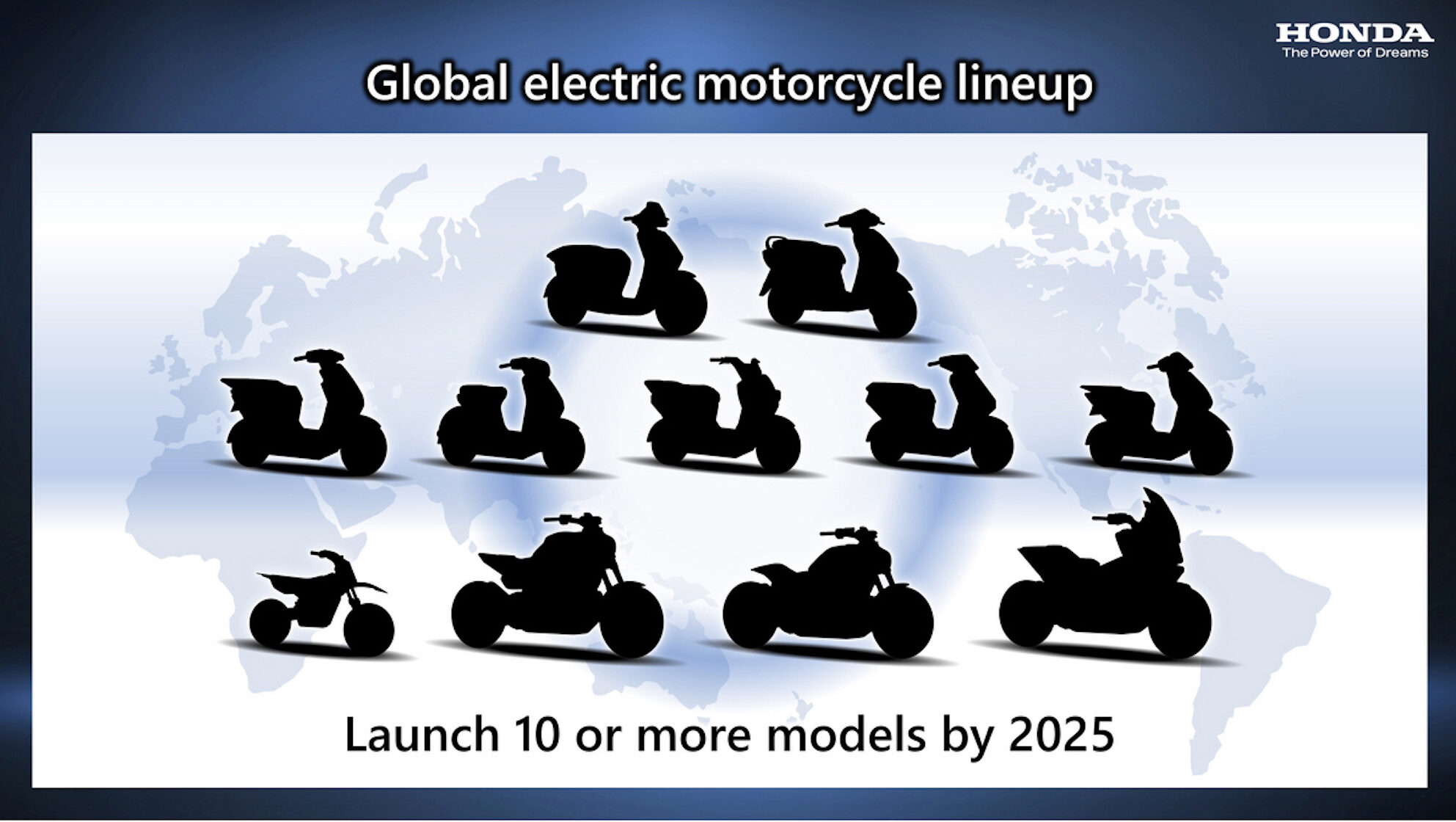 A view of Honda's plan in releasing 10 electric motorcycle by 2025. Media sourced from Enduro21.