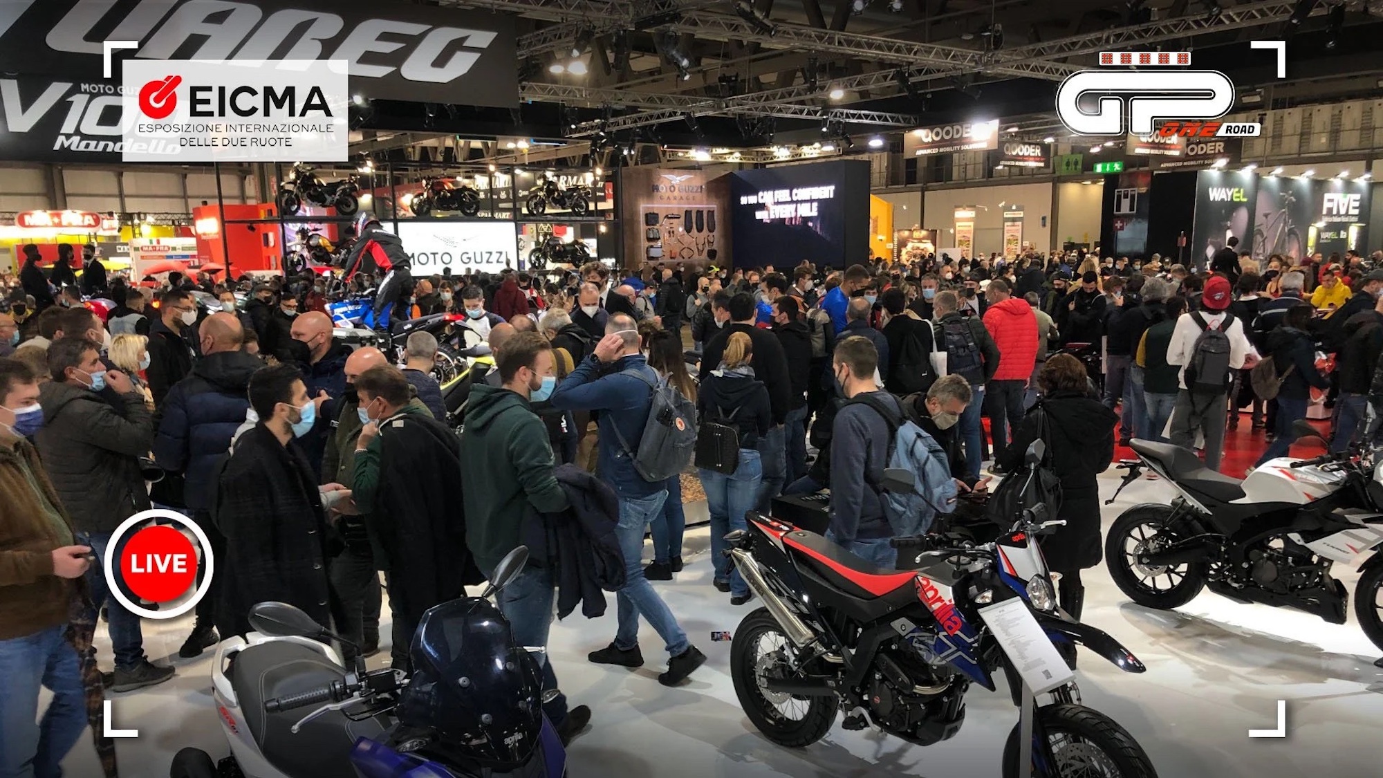 The crowds at EICMA. Media sourced from GPOne. 