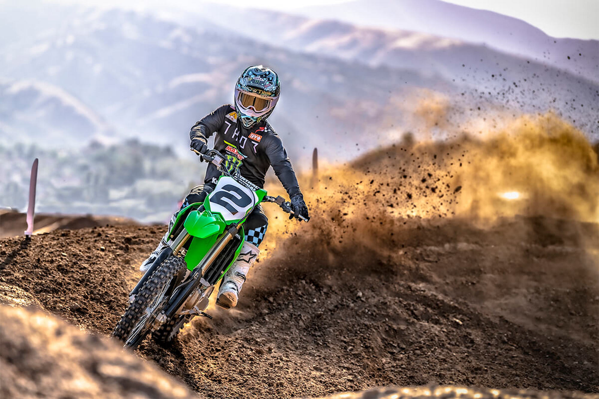 Kawasaki's enduro machines, which are available for a test ride at the Kawasaki Enduro Demo Ride Days in Worcestershire. Media sourced from Kawasaki.