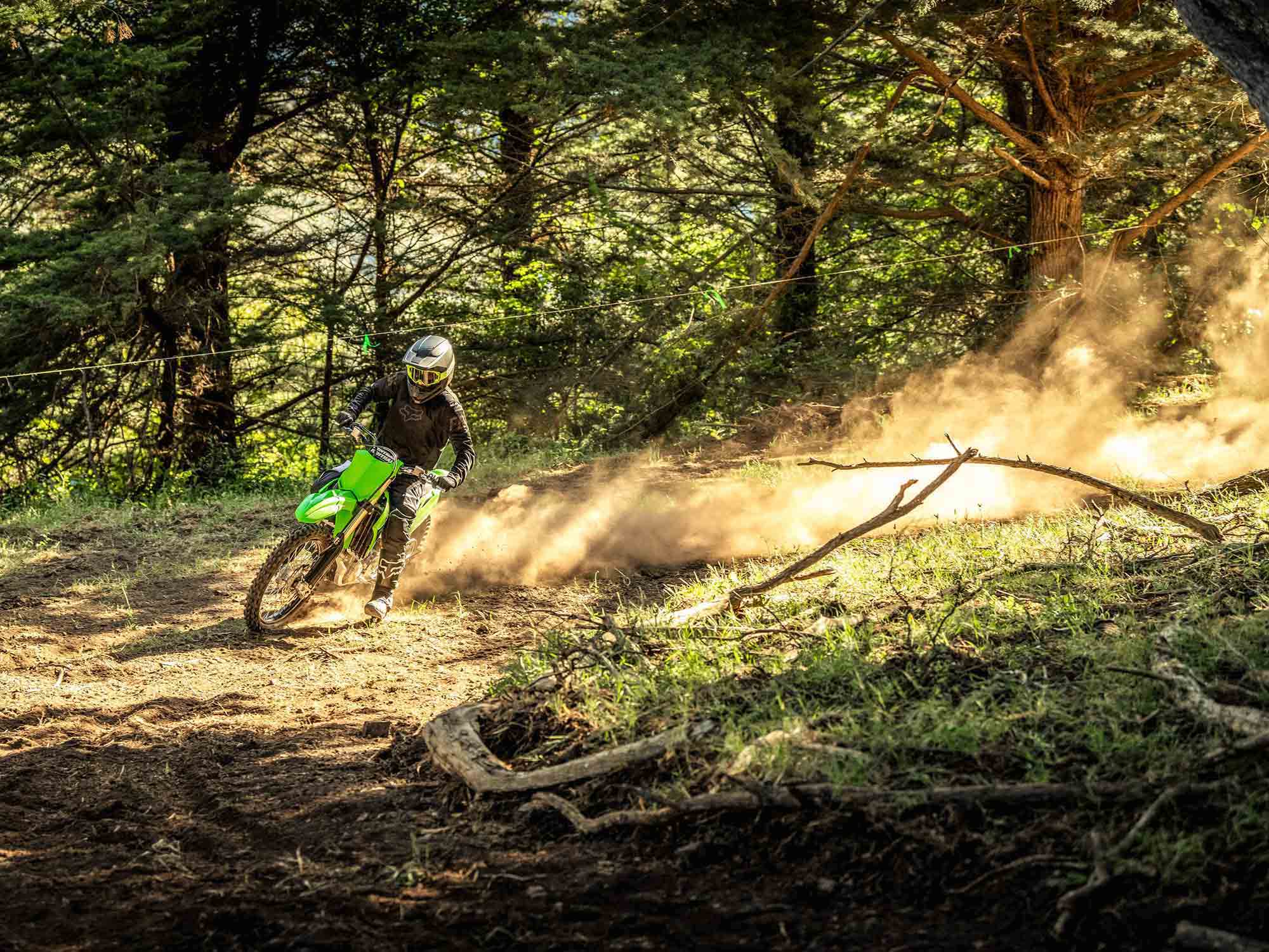 Kawasaki's enduro machines, which are available for a test ride at the Kawasaki Enduro Demo Ride Days in Worcestershire. Media sourced from the Motorcyclist.