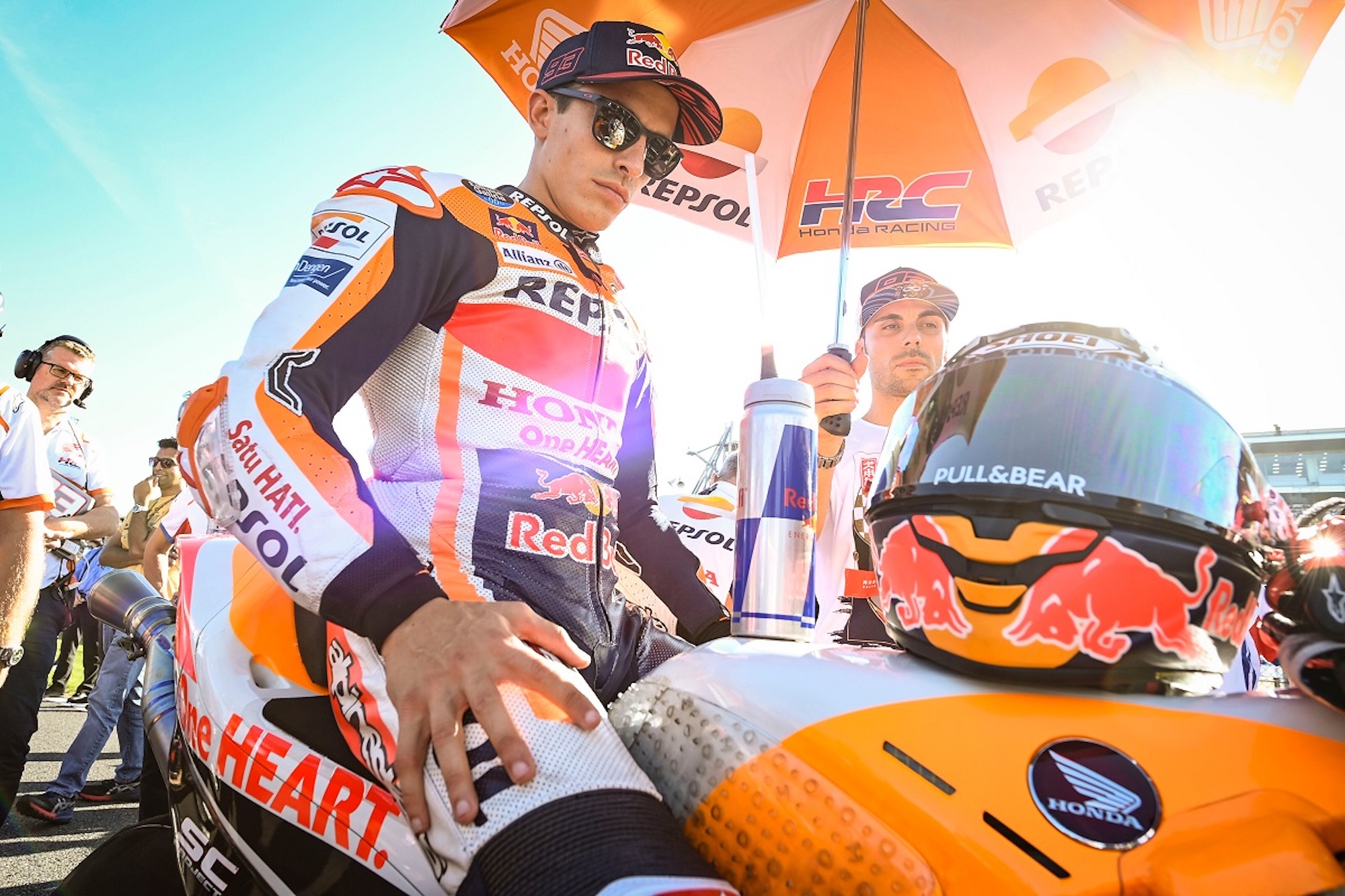 Marc Marquez on his MotoGP machine of choice. Media sourced from Motorcycle Sports.