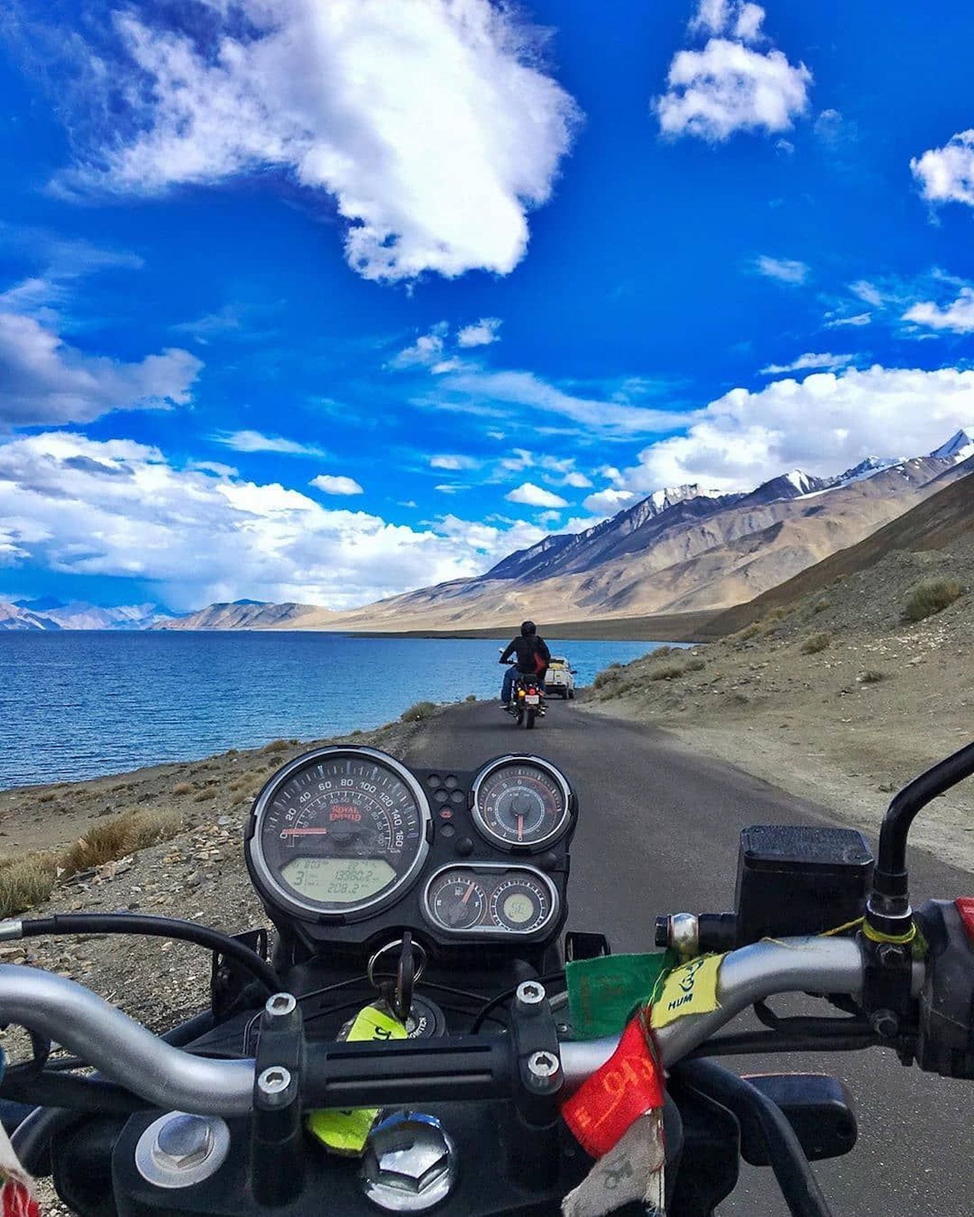 A Royal Enfield Himalayan rider in gorgeous topography. Media sourced from Pinterest.