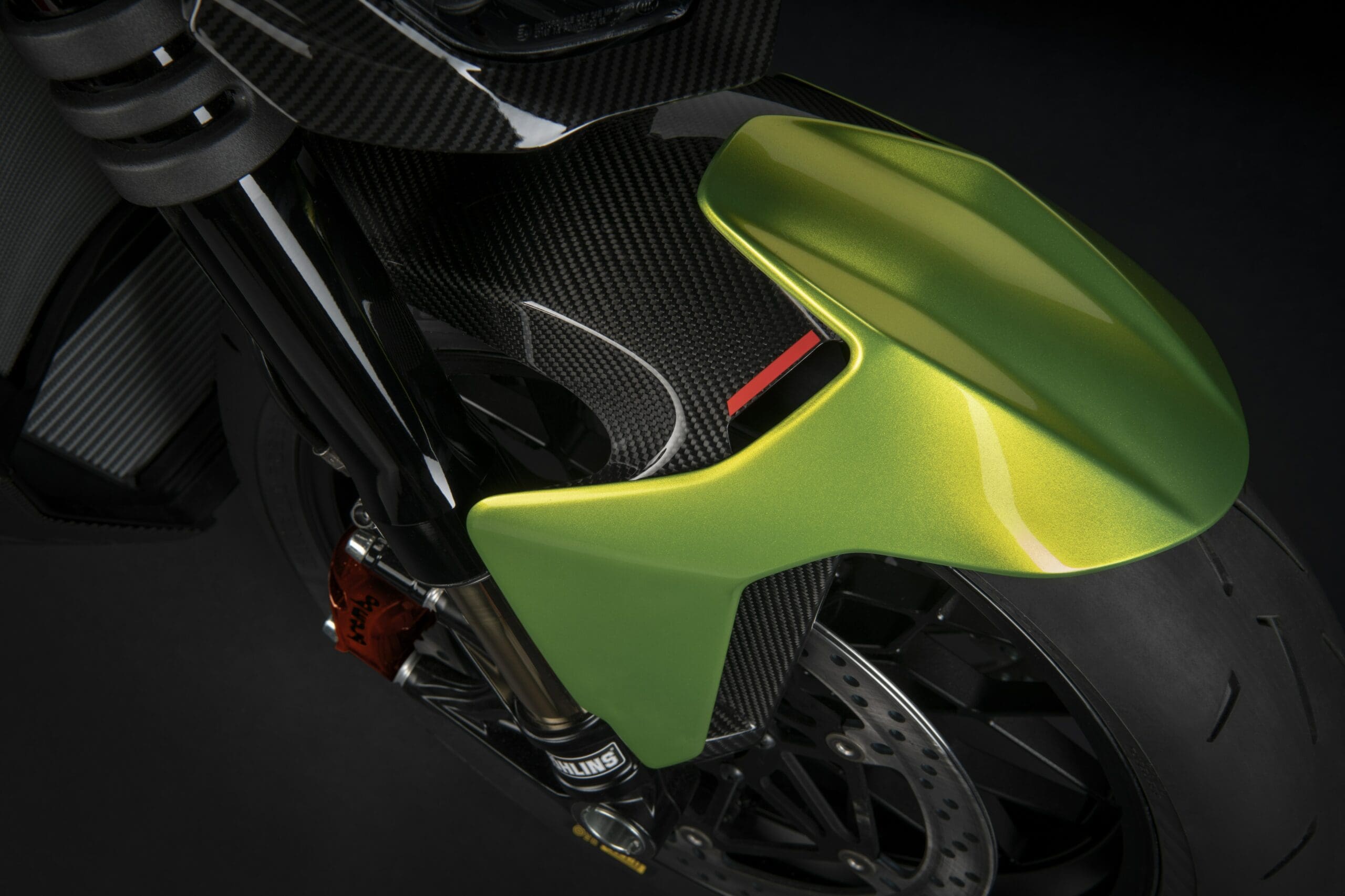 A view of Ducati's Streetfighter V4, created in collaboration with Lamborghini. Media sourced from Ducati.